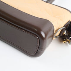 Chanel Gabrielle Hobo Small Brown and Beige