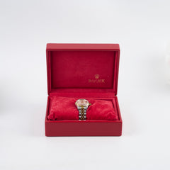Rolex ladies datejust 26mm two tone white mother of pearl watch 79173NG
