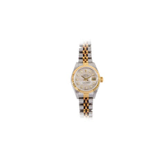 Rolex ladies datejust 26mm two tone white mother of pearl watch 79173NG