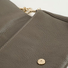 Gucci Vintage Greenwich Python/Leather Clutch Grey