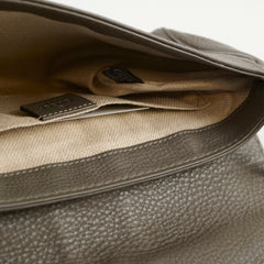 Gucci Vintage Greenwich Python/Leather Clutch Grey
