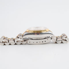 Rolex ladies datejust 26mm two tone white mother of pearl watch 79173NG