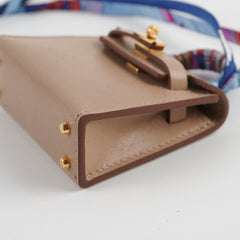 Hermes Kelly Twilly Bag Charm Argile/Bleu