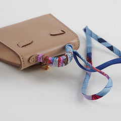 Hermes Kelly Twilly Bag Charm Argile/Bleu
