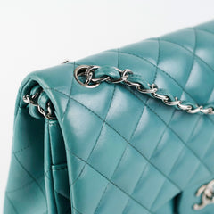 Chanel Classic Jumbo Aqua