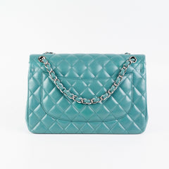 Chanel Classic Jumbo Aqua