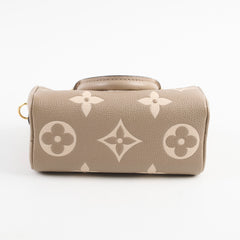 Louis Vuitton Nano Speedy Empreinte Grey/Cream