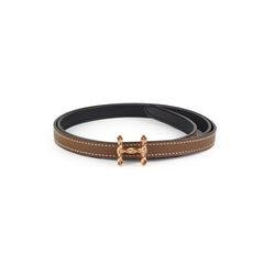Hermes H Etoupe/Black Size 90cm Belt