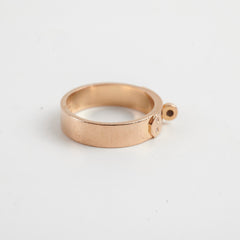 Hermes Kelly Ring 18k Small model Rose Gold Size 54