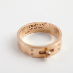 Hermes Kelly Ring 18k Small model Rose Gold Size 54