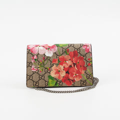 Gucci GG Supreme Blooms Super Mini Dionysus Crossbody Bag