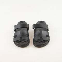 Hermes Chypre Sandals Black 38.5