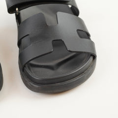 Hermes Chypre Sandals Black 38.5