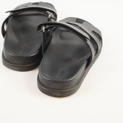Hermes Chypre Sandals Black 38.5