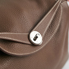 Hermes Lindy 30 Etoupe Q Square Stamp