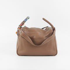 Hermes Lindy 30 Etoupe Q Square Stamp