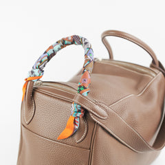 Hermes Lindy 30 Etoupe Q Square Stamp