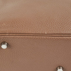 Hermes Lindy 30 Etoupe Q Square Stamp