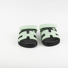 Hermes Vert Jade Sandales Chypre Size 36