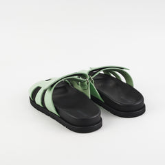 Hermes Vert Jade Sandales Chypre Size 36