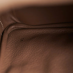 Hermes Lindy 30 Etoupe Q Square Stamp