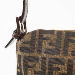 Fendi Baguette Zucca Canvas/Leather Shoulder
