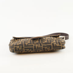 Fendi Baguette Zucca Canvas/Leather Shoulder