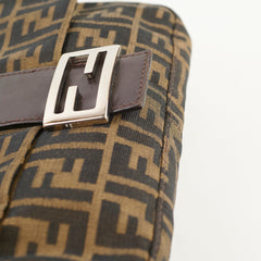 Fendi Baguette Zucca Canvas/Leather Shoulder