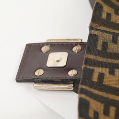 Fendi Baguette Zucca Canvas/Leather Shoulder