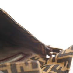 Fendi Baguette Zucca Canvas/Leather Shoulder