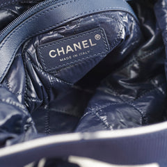 Chanel Coco Beach Backpack Blue/White 31 Series