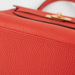 Hermes Kelly 28 Togo Capucine Stamp Q Square (2013)