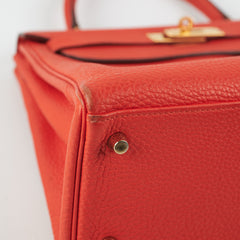 Hermes Kelly 28 Togo Capucine Stamp Q Square (2013)