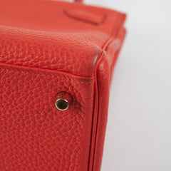 Hermes Kelly 28 Togo Capucine Stamp Q Square (2013)