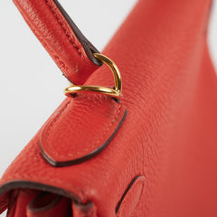 Hermes Kelly 28 Togo Capucine Stamp Q Square (2013)