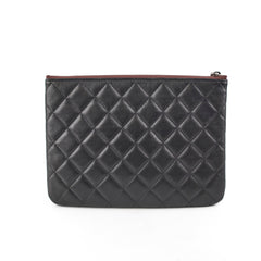 Chanel Small O Case Black Lambskin