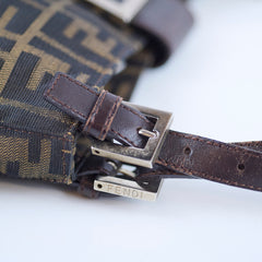 Fendi Zucca Canvas/Leather Shoulder