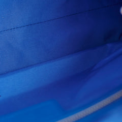 Christina Dior Cannage Leather Shopping Tote Blue