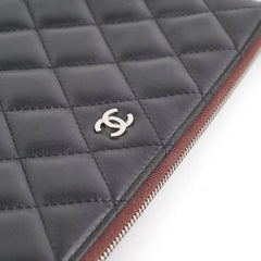 Chanel Small O Case Black Lambskin