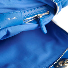 Christina Dior Cannage Leather Shopping Tote Blue