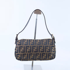 Fendi Baguette Zucca Canvas/Leather Shoulder
