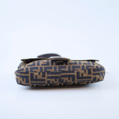 Fendi Baguette Zucca Canvas/Leather Shoulder