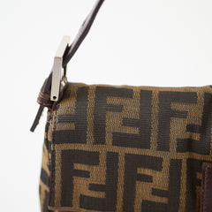 Fendi Baguette Zucca Canvas/Leather Shoulder