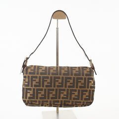 Fendi Baguette Zucca Canvas/Leather Shoulder