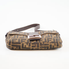 Fendi Baguette Zucca Canvas/Leather Shoulder