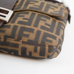 Fendi Baguette Zucca Canvas/Leather Shoulder