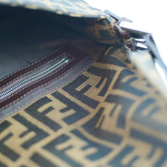 Fendi Baguette Zucca Canvas/Leather Shoulder