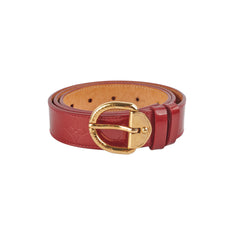 Louis Vuitton Red Vernis Monogram Belt 90cm