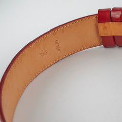 Louis Vuitton Red Vernis Monogram Belt 90cm