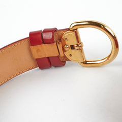 Louis Vuitton Red Vernis Monogram Belt 90cm